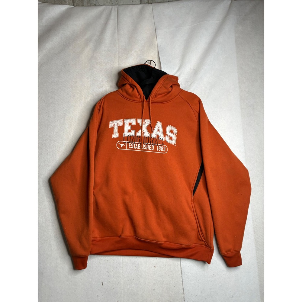 NCAA Texas Longhorns Hoodie Mens XL Burnt Orange Pullover Sweatshirt KA Inc 2673